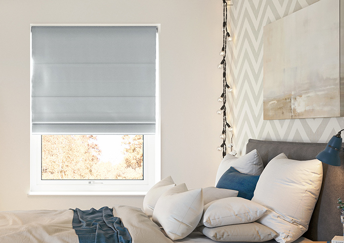 Saltaire, Castle Grey - Motorised Roman Blind - Image 3